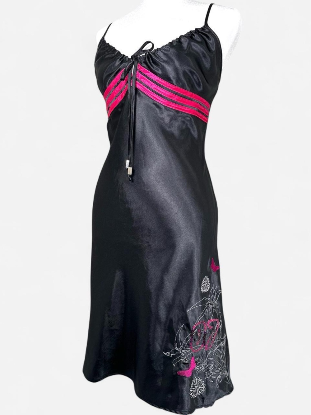 Vintage Y2K Satin Slip Dress, RARE, Lola And Coca by La Senza, Size Medium